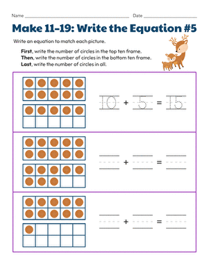 Make 11-19: Write the Equation #5