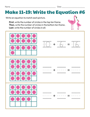 Make 11-19: Write the Equation #6
