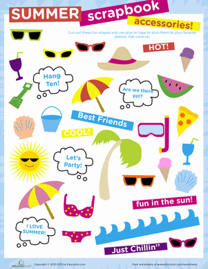 Summer Scrapbook Accessories