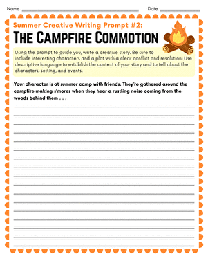 Summer Creative Writing Prompt #2: The Campfire Commotion