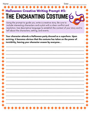 Halloween Creative Writing Prompt #3: The Enchanting Costume