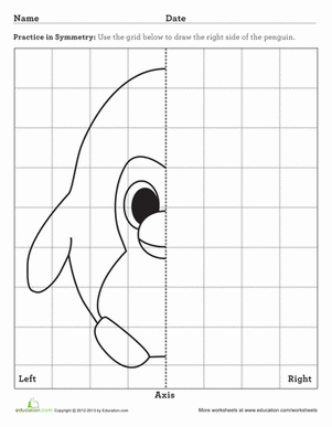 Penguin Axis of Symmetry