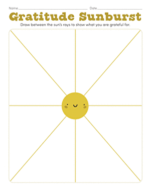 Gratitude Sunburst