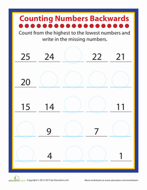 Counting Practice Worksheet