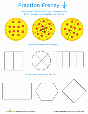 Fraction Frenzy: 1/4