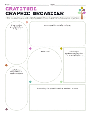 Gratitude Graphic Organizer