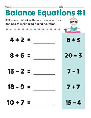 Balance Equations #1