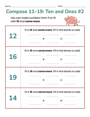 Compose 11-19: Ten and Ones #2