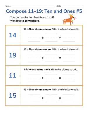 Compose 11-19: Ten and Ones #5