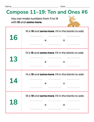 Compose 11-19: Ten and Ones #6