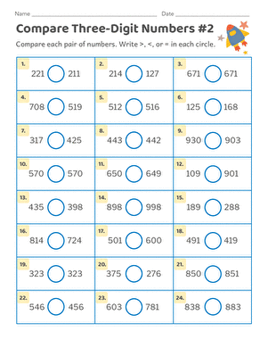 Compare Three-Digit Numbers #2