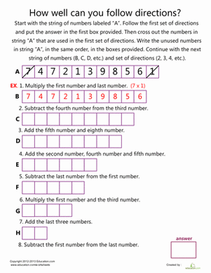 Follow the Instructions #2