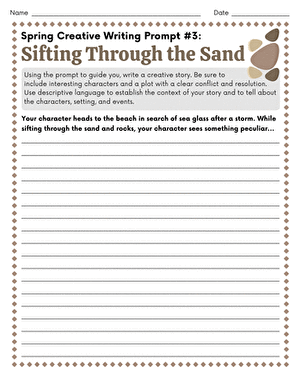 Spring Creative Writing Prompt #3: Sifting Through the Sand