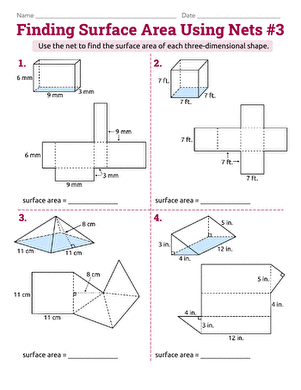 Finding Surface Area Using Nets #3