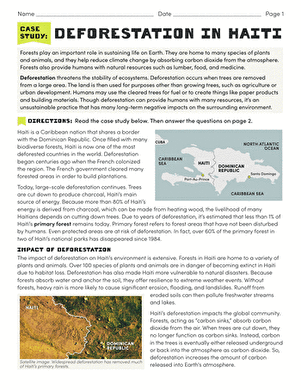 Case Study: Deforestation in Haiti