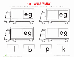 "eg" Word Family