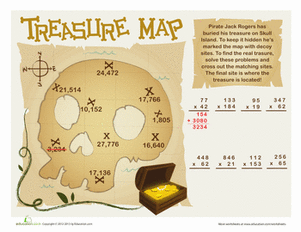 Treasure Math Map