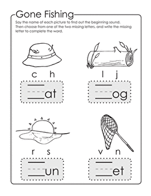 Make a Word: Write the Missing Letter large image