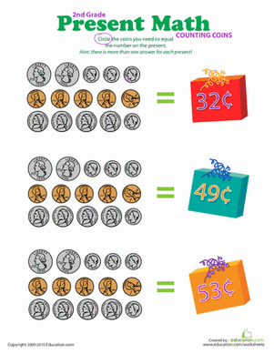 Counting Coins: Present Math V