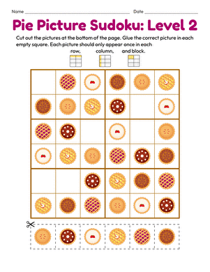 Pie Picture Sudoku: Level 2
