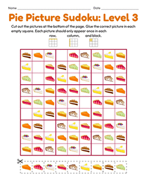 Pie Picture Sudoku: Level 3