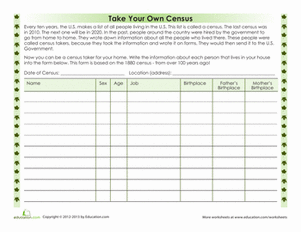 Sample Census Form