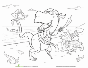 Scurvysaurus Rex and Crew