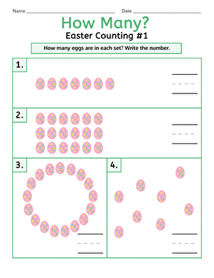 How Many? Easter Counting #1