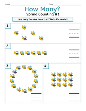 How Many? Spring Counting #1