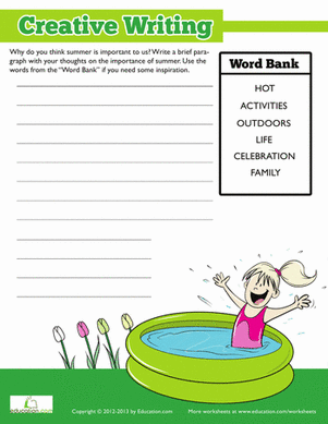 Summer Writing Ideas