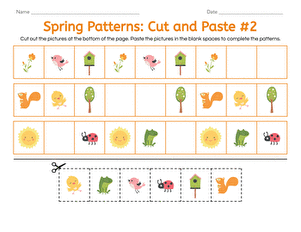 Spring Patterns: Cut and Paste #2