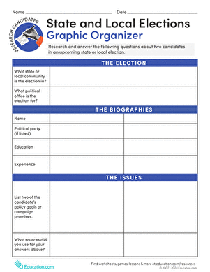 State and Local Elections Graphic Organizer