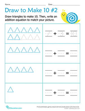 Draw to Make 10 #2
