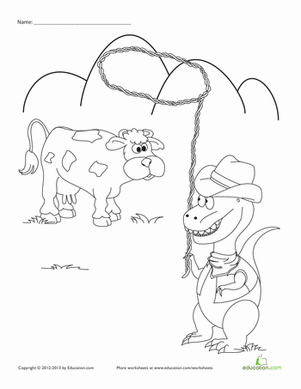 Cowboy Dinosaur