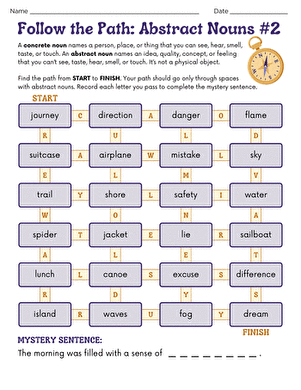 Follow the Path: Abstract Nouns #2