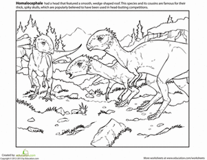 Homalocephale Coloring Page
