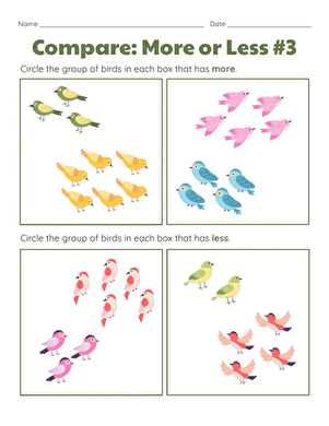 Compare: More or Less #3