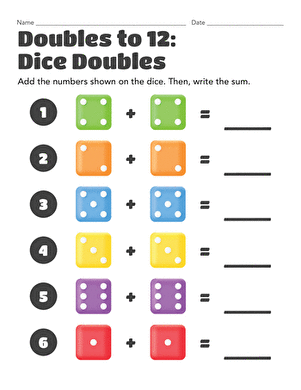 Doubles to 12: Dice Doubles