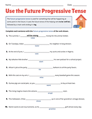 Use the Future Progressive Tense