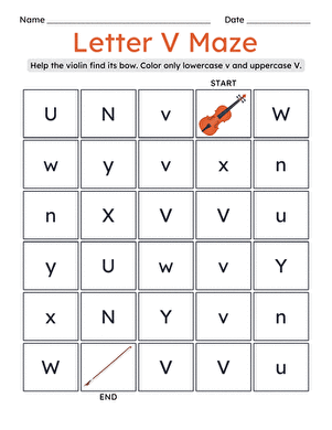 Letter V Maze
