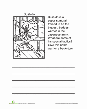 Write a Bushido Backstory