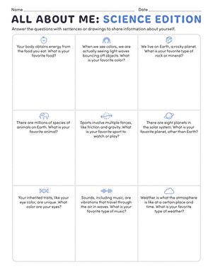 All About Me: Science