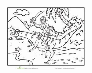 Pirate Takes a Dinosaur Ride