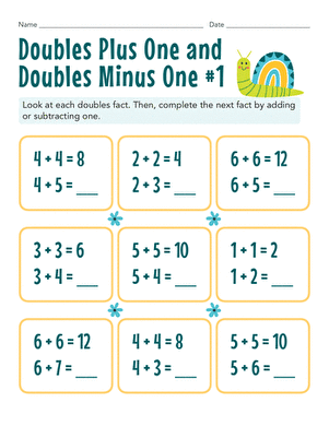 Doubles Plus One and Doubles Minus One #1