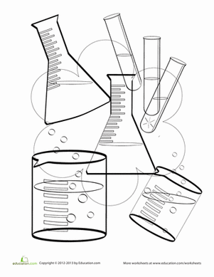 科学着色页面