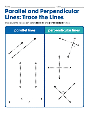 Parallel and Perpendicular Lines: Trace the Lines