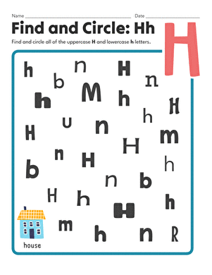 Find and Circle: Hh