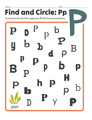 Find and Circle: Pp