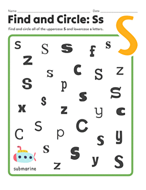 Find and Circle: Ss