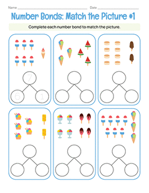 Number Bonds: Match the Picture #1